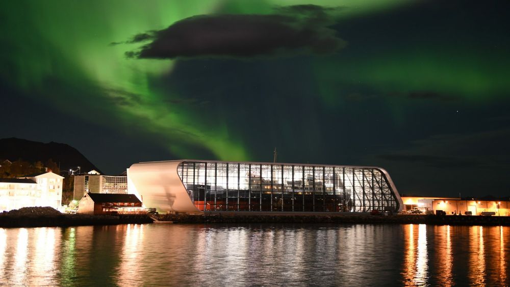 Dette turist-trekkende bildet pryder nettsidene til stiftelsen Museum Nord, som har Hurtigrutemuseet i driftsporteføljen.