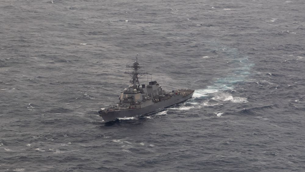 USS Arleigh Burke deltok i samtreninga utenfor Helgelandskysten onsdag.