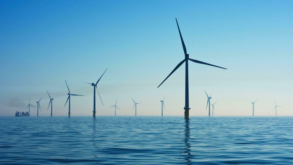 Illustrasjonsfoto fra Rampion Offshore Wind Farm utenfor Sussex-kysten i Storbritannia. 