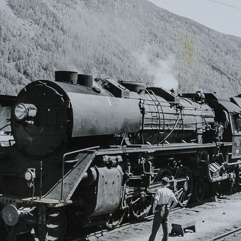 Dovregubben: Damplokomotiv type 49a nr. 463 i juli 1935