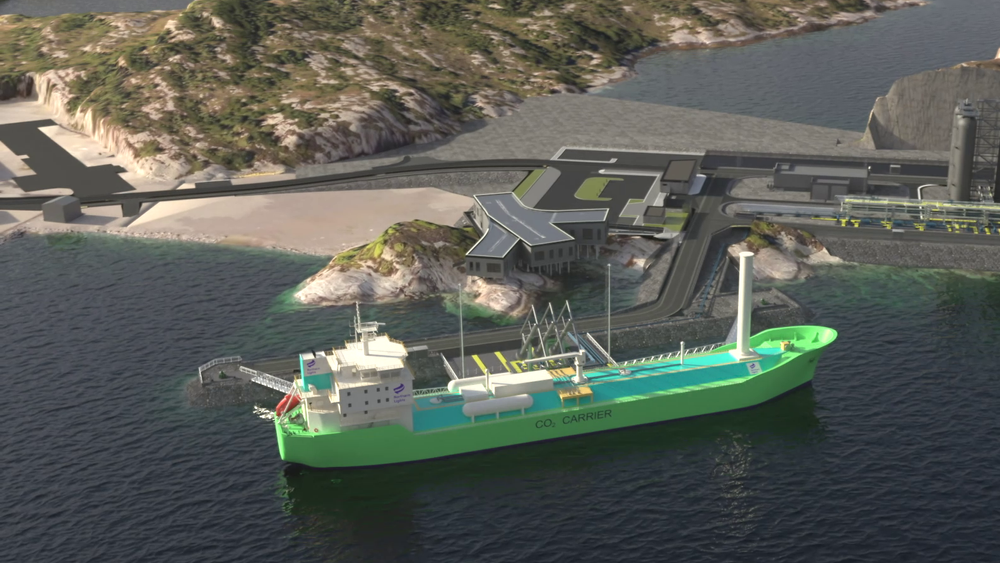 Nylig tildelte Northern Lights kontrakter for å bygge to skip som skal frakte CO₂ til Øygarden. Accenture har hjulpet det nyetablerte selskapet med å få alt av IT-løsninger på plass. Illustrasjon: Northern Lights