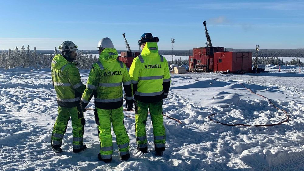 Det norske kjerneboringsselskapet Aziwell på oppdrag i Canada.