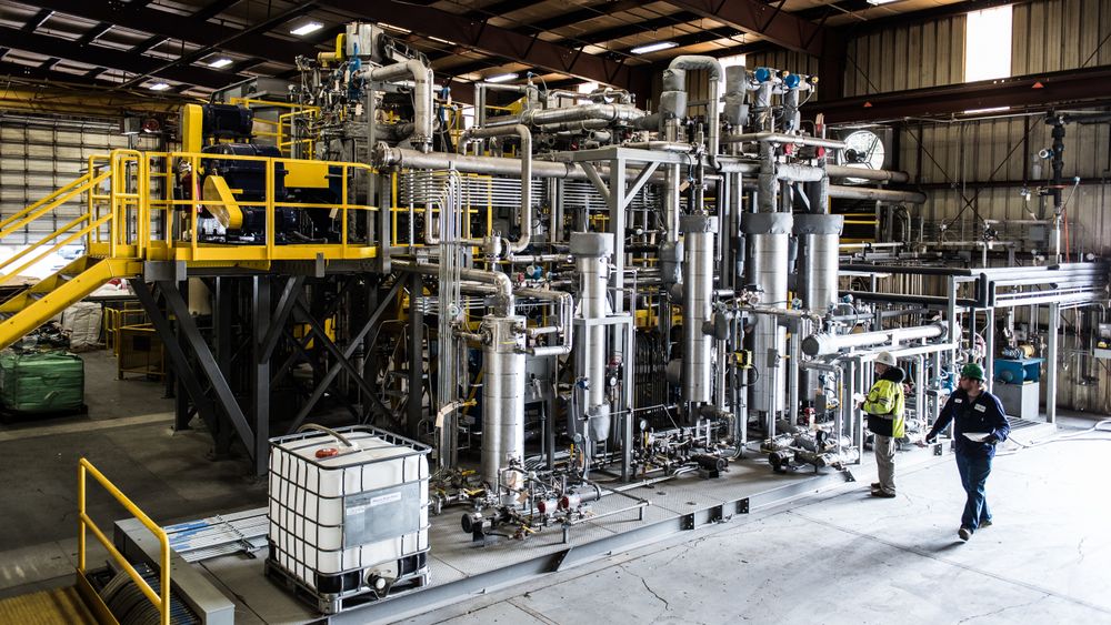 Agilyx' anlegg for kjemisk resirkulering av plast ligger i Portland i USA.