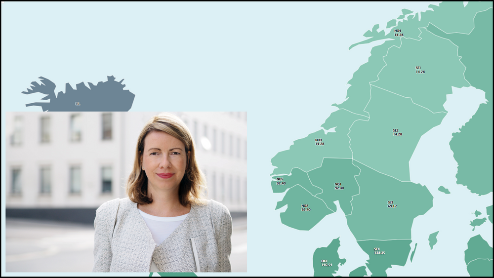 I høst har det vært enorme prisforskjeller mellom nord og sør i Norge. Prisområdene NO3 og NO4 har for tiden svært lav strømpris. Stina Johansen er kommunikasjonsdirektør i kraftbørsen Nordpool. 