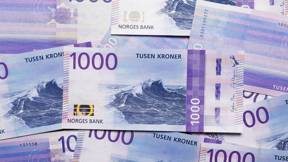 Illustrasjonsbilde av den norske 1000-kroneseddelen som ble lansert i 2019.