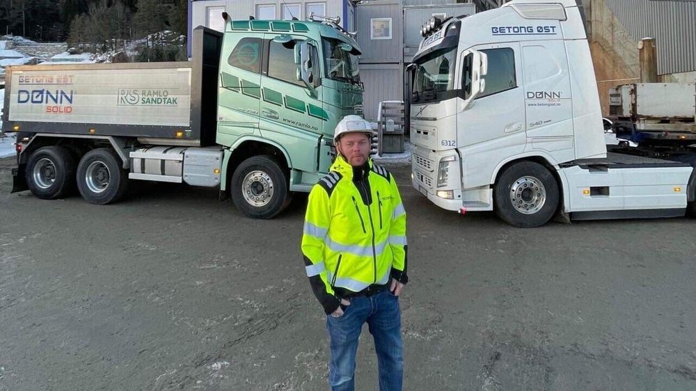 Stian Grønli, som har jobbet med transport og betongtransport hele livet, blir daglig leder i det nye selskapet.