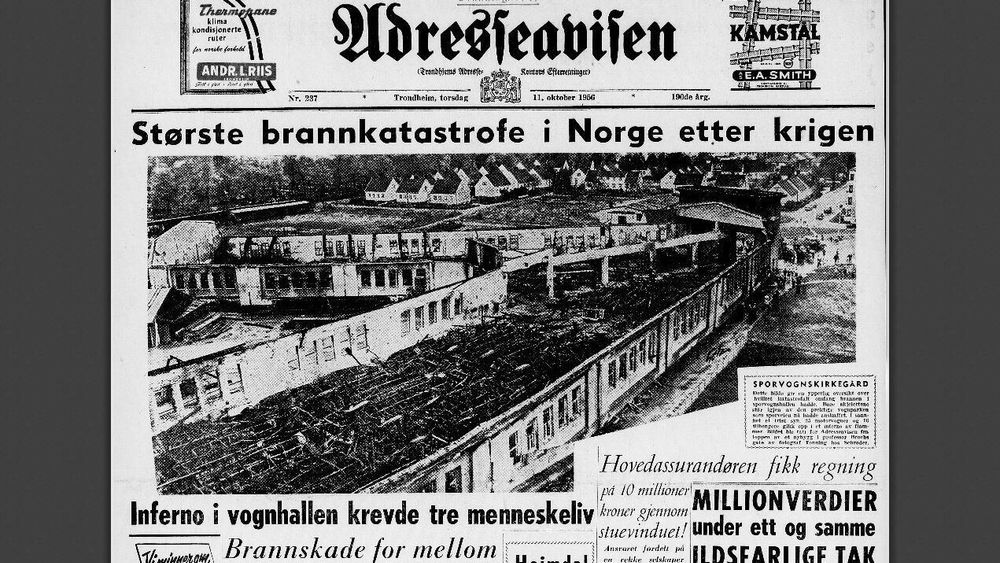 Brannen i 1956 tok menneskeliv og alle byens trikker – så nær som én. Den skal restaureres og stilles ut i Teknostallen.