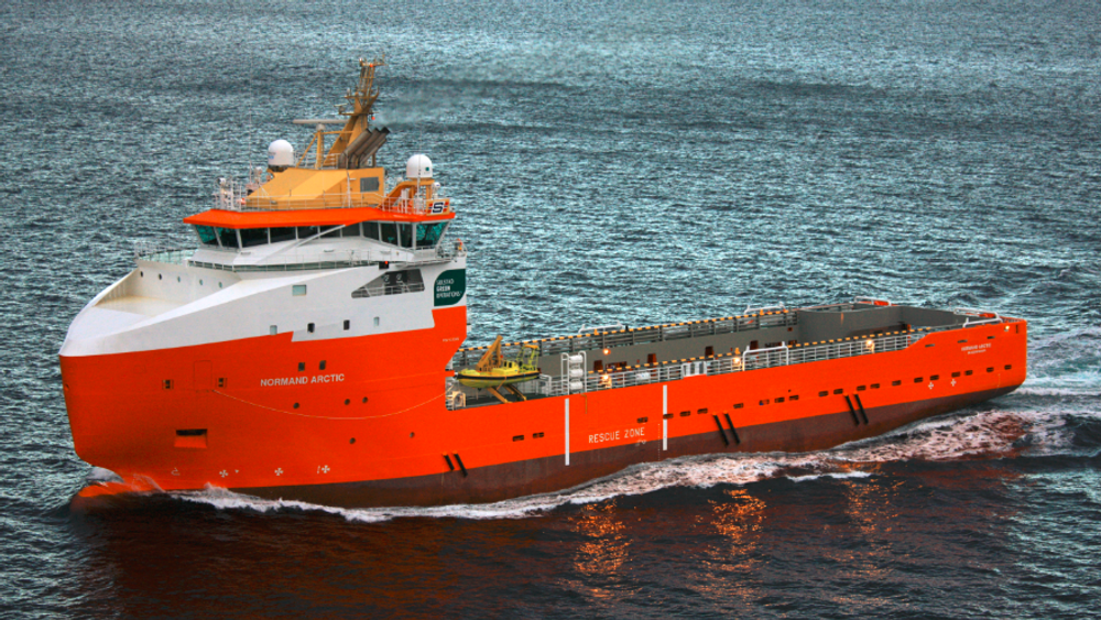 Solstad Offshore har vært pilotkunde på det digitale analyse- og rapporteringssystemet for NOx-utslipp, NOxDigital. Bildet viser Solstads PSV Normand  Arctic. 