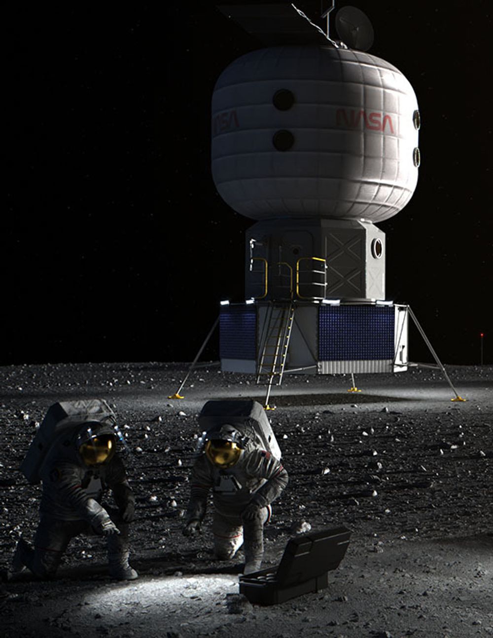 Artemis Base Camp på månen.
