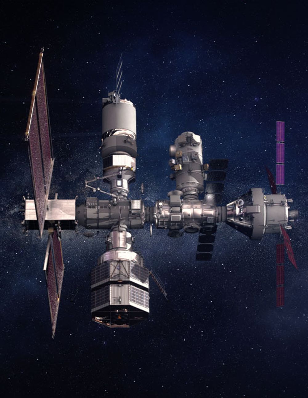 Gateway skal sirkle rundt månen og være base for astronauter.