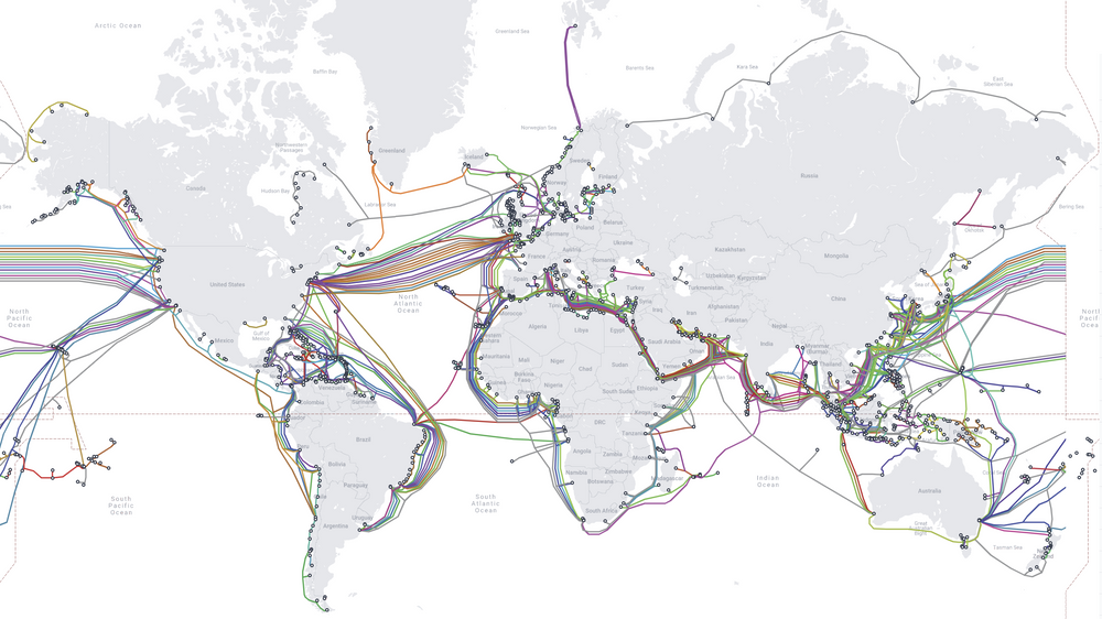 Tonga har bare en enkelt sjøkabel som forsynte landet med Internett.