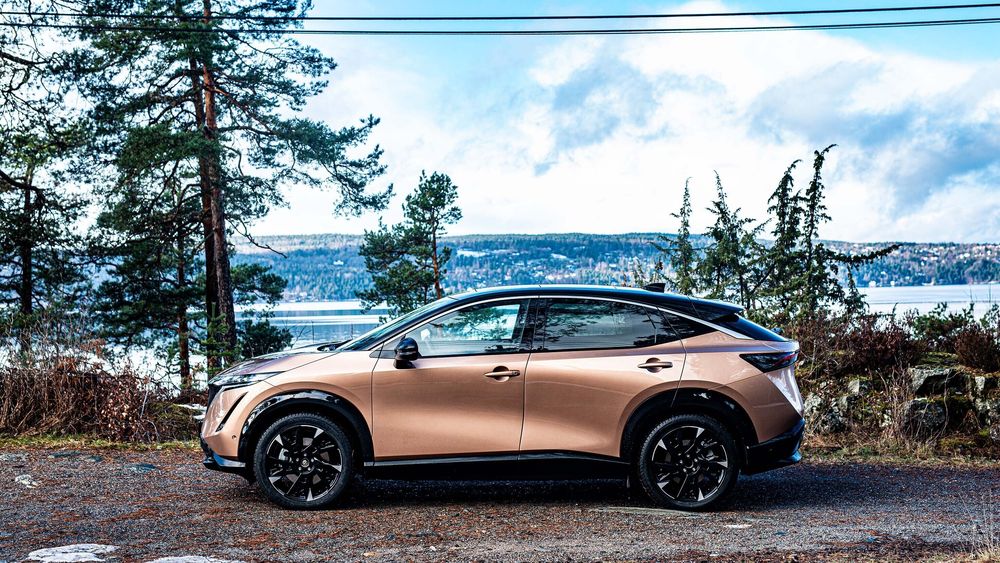 Nissan Ariya ved Ingierstrand.
