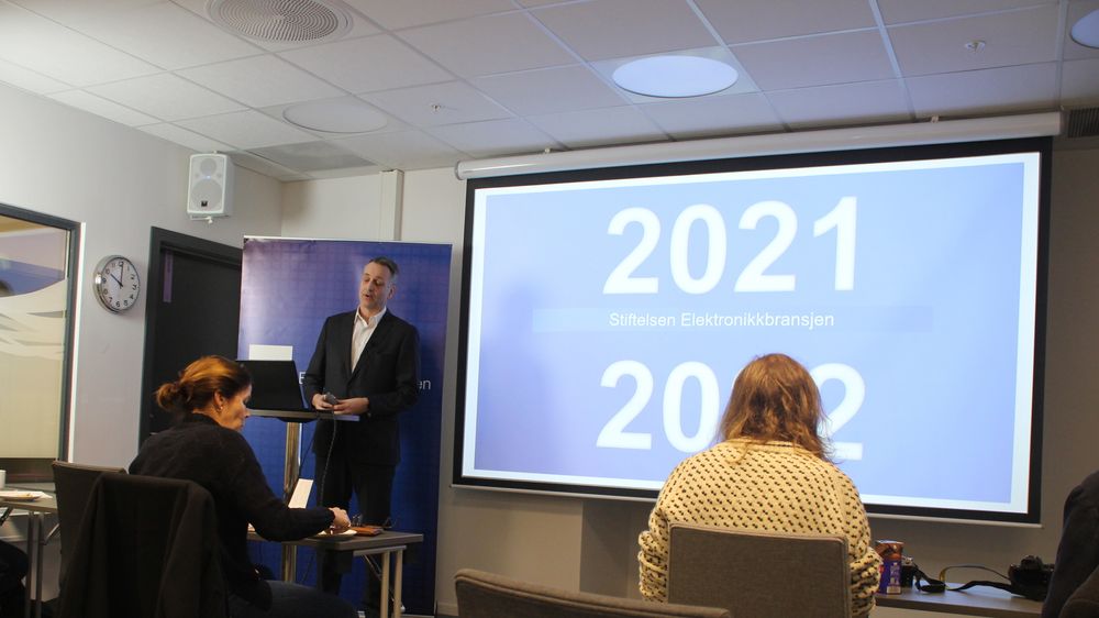 Jan A. Røsholm presenterte tallene for 2021.