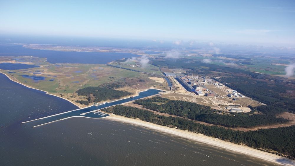 Lubmin ved Greifswald i Tyskland, hvor Nord Stream-gassrørene kommer inn. Nord Stream 2 er ferdig bygget, men blir ikke åpnet.