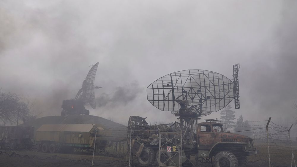 Russisk angrep på en ukrainsk millitærpost i Mariupol torsdag.