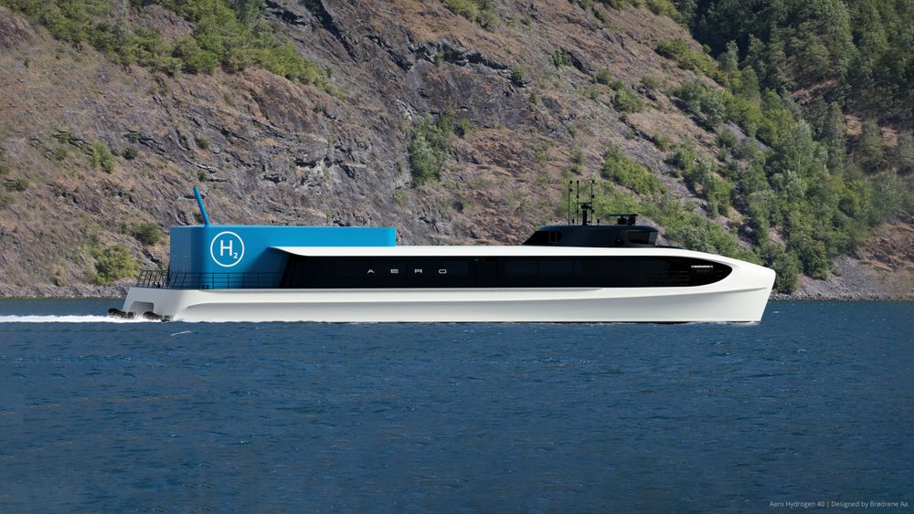 Flere fylker går sammen om å bestille en ny hydrogendrevet hurtigbåt. Brødrene Aa har tidligere lansert konseptet Aero 40 som en nullutslipps hurtigbåt med brenselcelle og hydrogen.