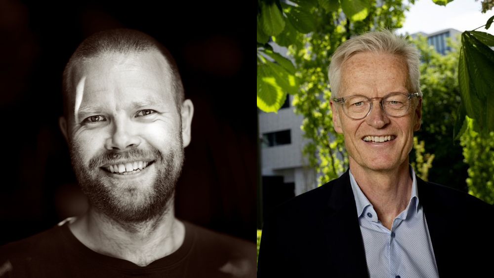 Vegard Storstad, fungerende IT-direktør i NAV, og Jørn Leonhardsen, IT-direktør i Skatteetaten.