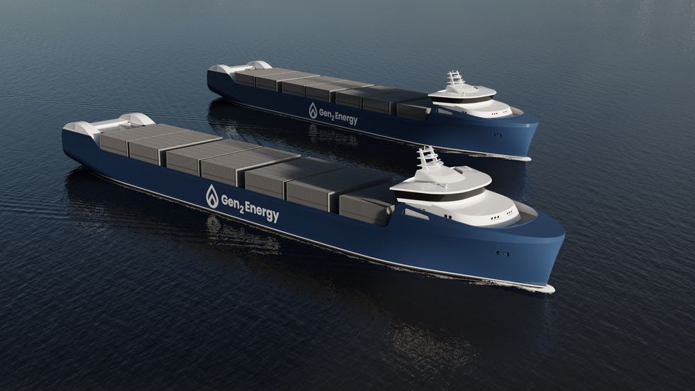 Sirius Design & Solutions i Ålesund har fått kontrakt med Gen2 Energy om å utvikle to nullutslipps containerskip for  å frakte 500 containere på 40 fot med komprimert hydrogen. 