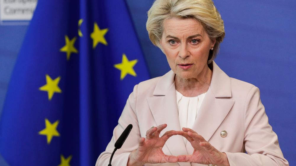 EU-kommisjonens president Ursula von der Leyen la onsdag fram forslag til en sjette sanksjonspakke mot Russland.