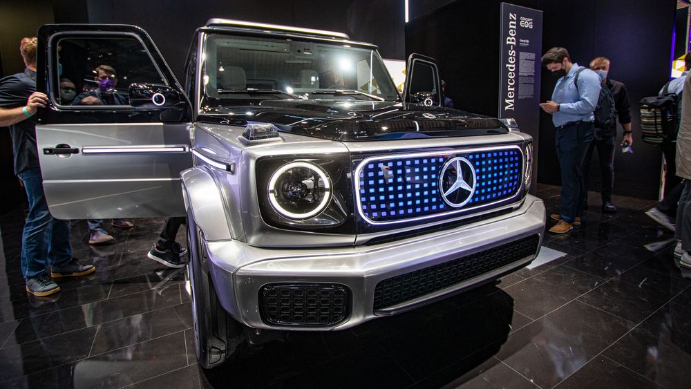 Mercedes Concept EQG, vist frem under IAA-messen i München i september 2021.