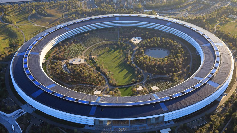 Apples hovedkontor i Cupertino, California. Selskapet investerte 50 milliarder dollar i bygget.