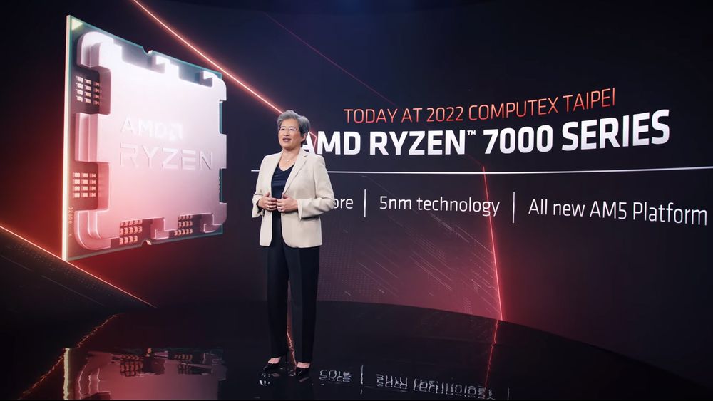 AMD-sjef Lisa Su introduserte AMD Ryzen 7000 Series under Computex-messen i Taipei denne uken.