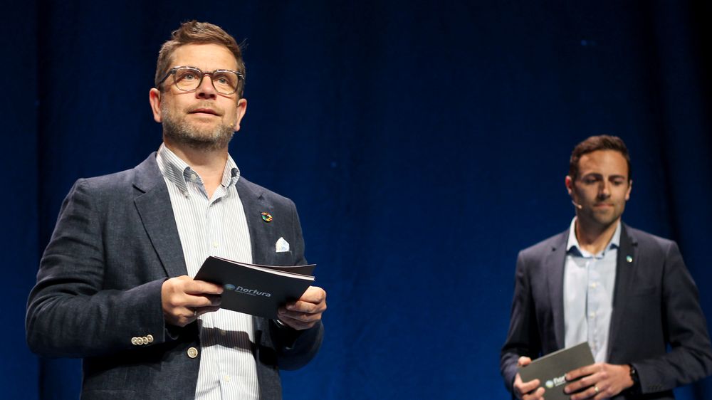 Norturas Kjell S. Rakkenes og Svein Sanner fortalte om dataangrepet på Paranoia-konferansen 2022.