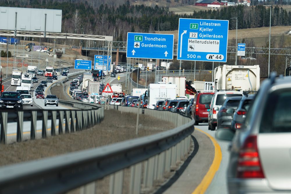 Det ventes en kraftig økning i bilbruken i Oslo og Akershus framover. Her fra E6 utgående fra Oslo. 