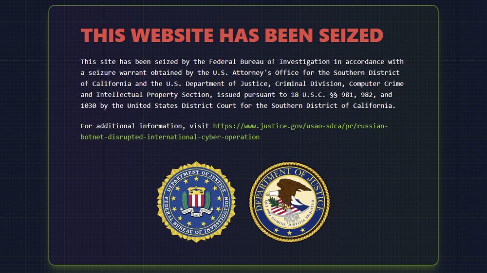 Nettstedet til RSocks er ikke lenger tilgjengelig etter at domenet ble beslaglagt av FBI.