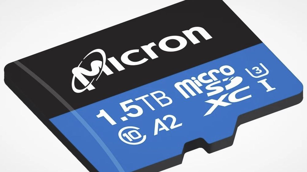 MicroSD-kortet i400 fra Micron skal være det første som får en lagringskapasitet på 1,5 terabyte.
