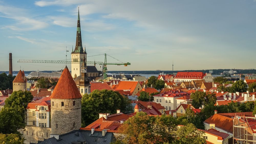 Tallinn, hovedstaden i Estland.