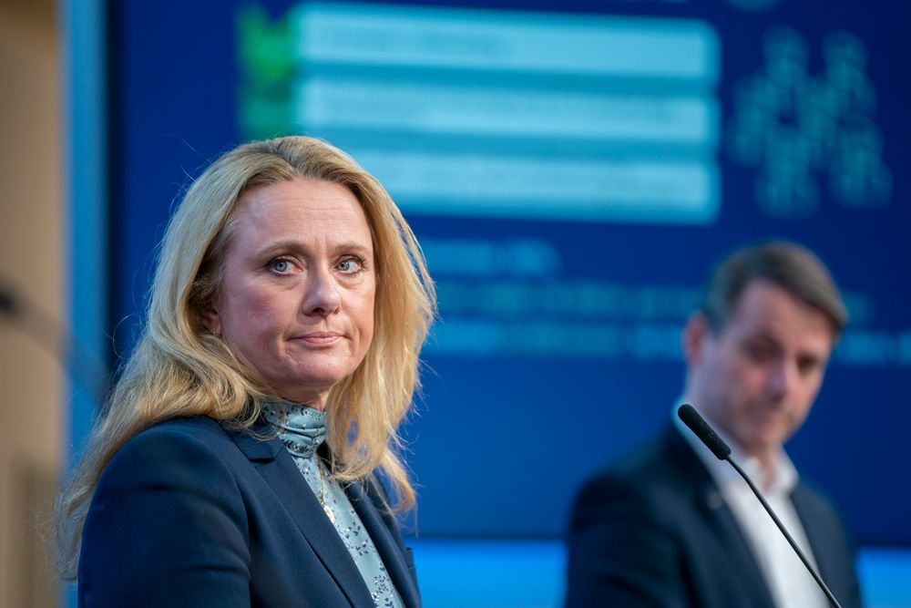 Anniken Hauglie, viseadministrerende direktør i NHO, mener omkampene om Melkøya-elektrifiseringen må slutt.