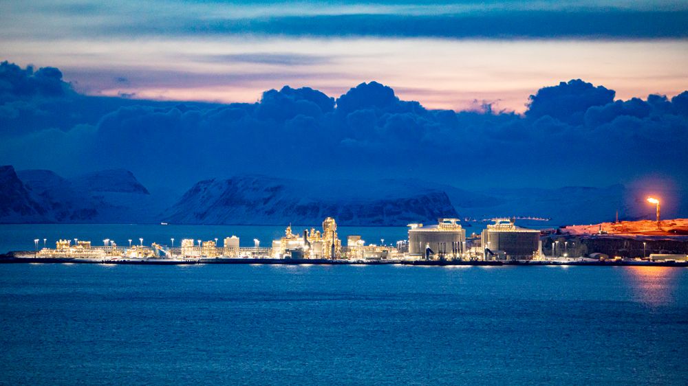 Melkøya mistet den eksterne strømforsyningen etter lynnedslag. 