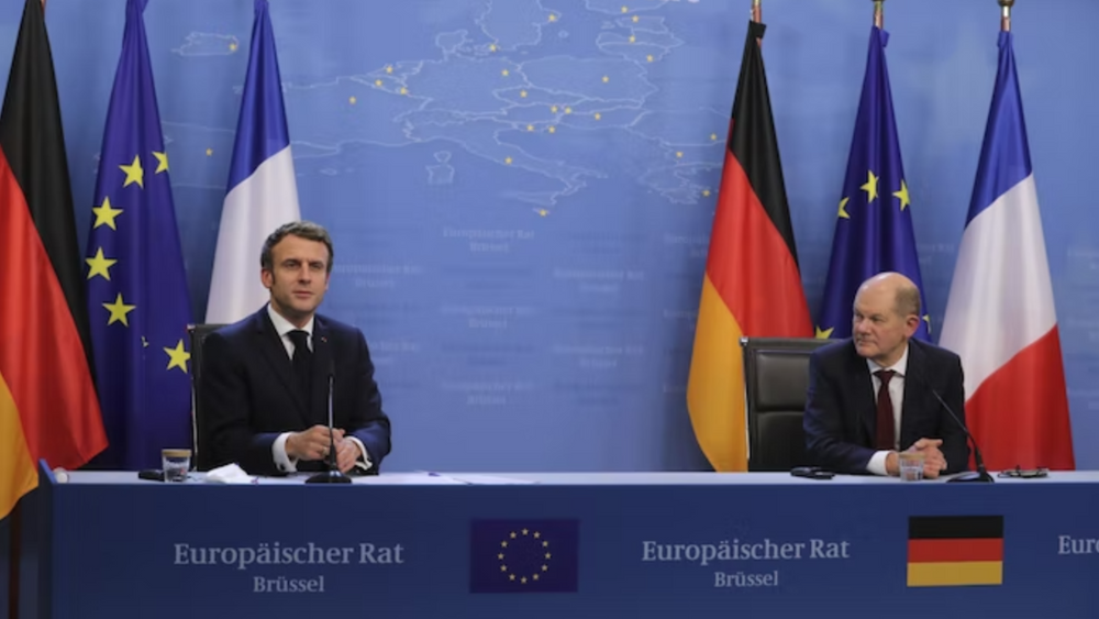 Frankrikes president Emmanuel Macron og Tysklands forbundskansler Olaf Scholz har havnet i en delikat gasstrid.
