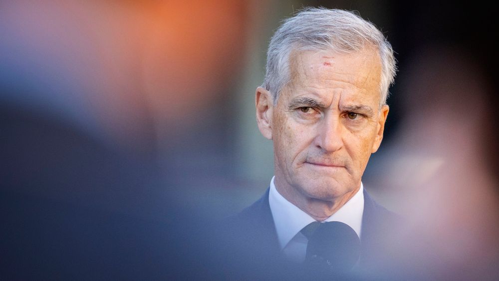 Oslo 20220831.
Statsminister Jonas Gahr Støre (Ap) møter pressen før budsjettkonferansen.
Foto: ...