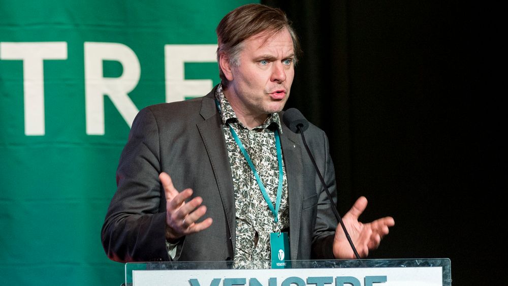 Stortingsrepresentant for Venstre og medlem i næringskomiteen, Alfred Bjørlo, er ikke fornøyd med forliket om statsbudsjett. Bildet er fra Venstres landsmøte i 2019.