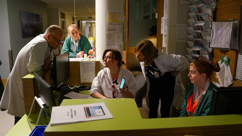 Sykehusdirektør Grethe Aasved under innføringen av Helseplattformen ved St. Olavs hospital i midten av november.