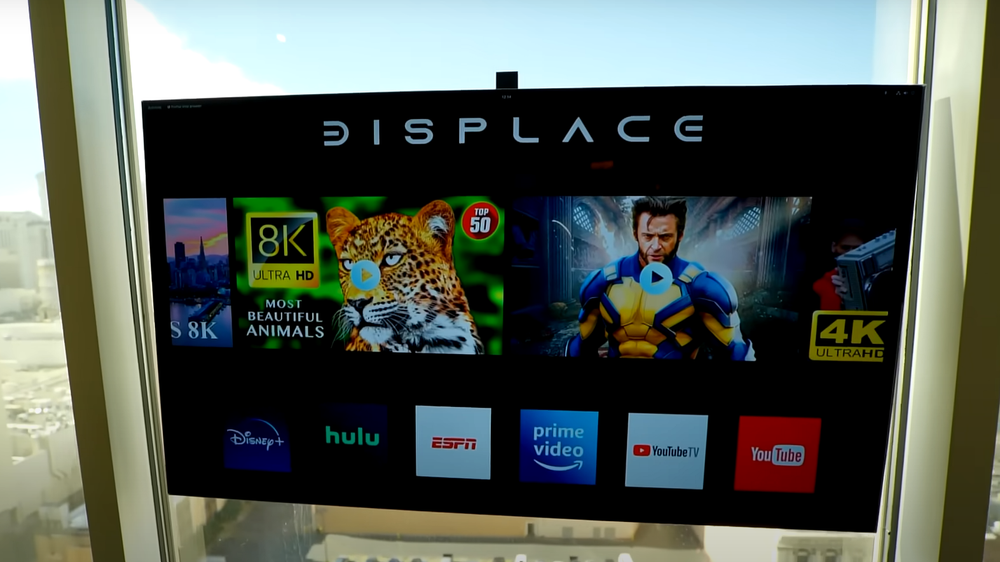 Displace TV er en unik TV som blant annet kan henges på vinduet. Men den blir vanskelig å få tak i.