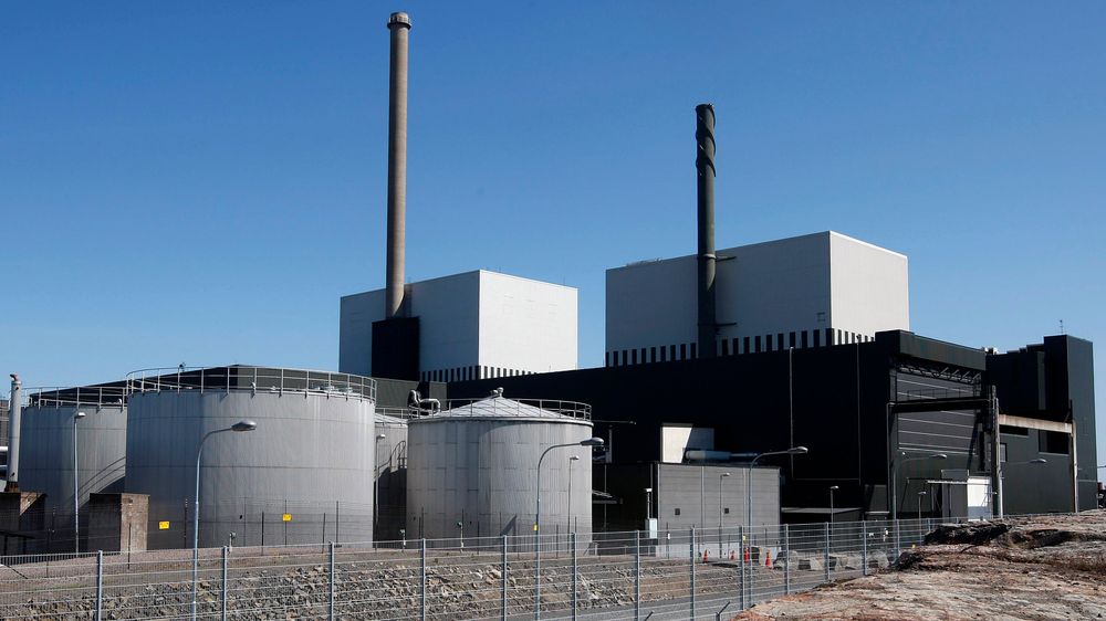 Kjernekraftanlegget i Oskarshamn i Sverige, der man har laget et underjordisk anlegg for lagring av avfall fra kjernekraftverket.
