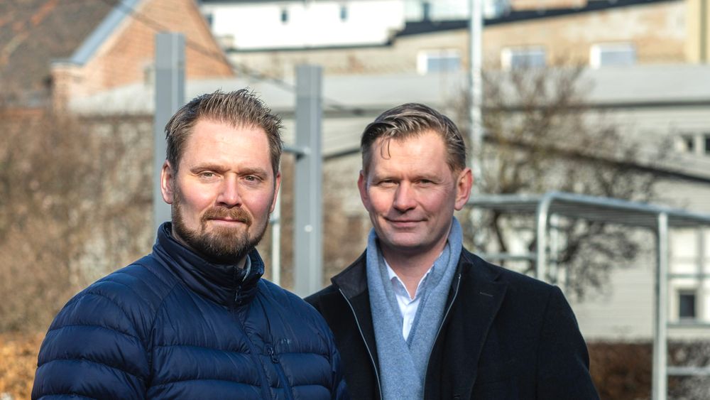 Fra venstre: Administrerende direktør i Ardoq, Erik Bakstad og styreleder i Ardoq, Haakon Jensen.
