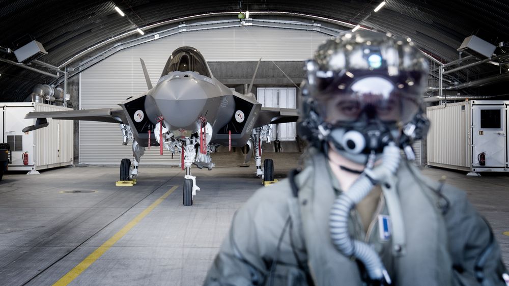 Det var to slike F-35 kampfly her fra Evenes flystasjon som ble sendt ut på det skarpe oppdraget.