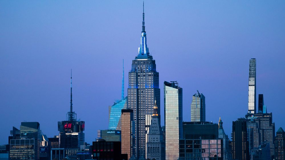 Skyskraperne i New York er delvis skyld i at storbyen synker hvert år.