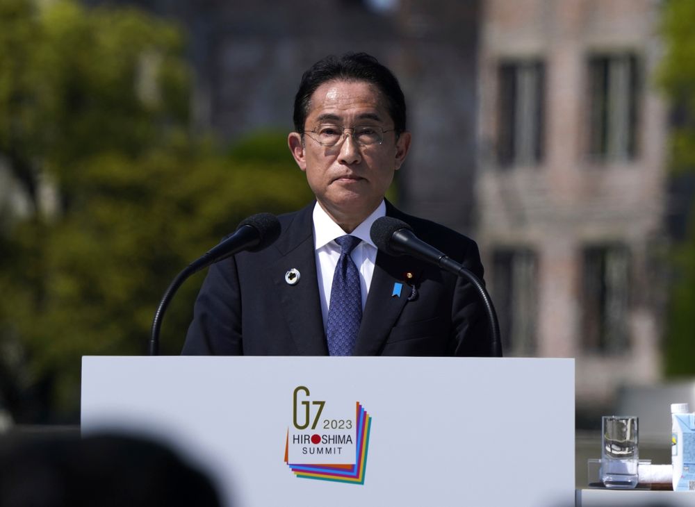 Japans statsminister Fumio Kishida, her på Hiroshima Summit tidligere i mai.