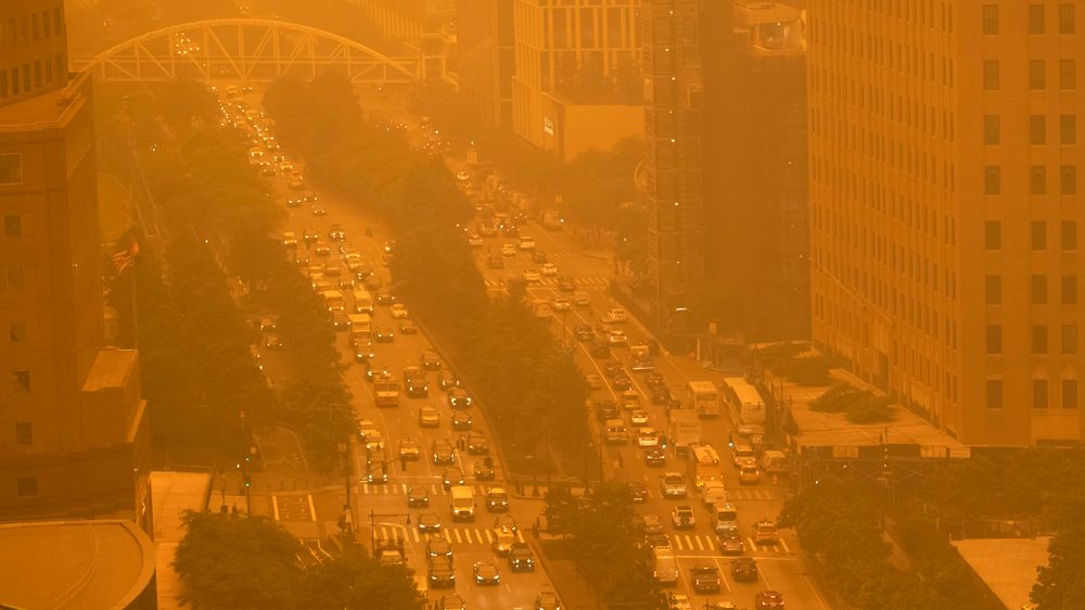 Det har ikke blitt registrert dårligere luftkvalitet i New York enn onsdag. Målingene startet i 1999.