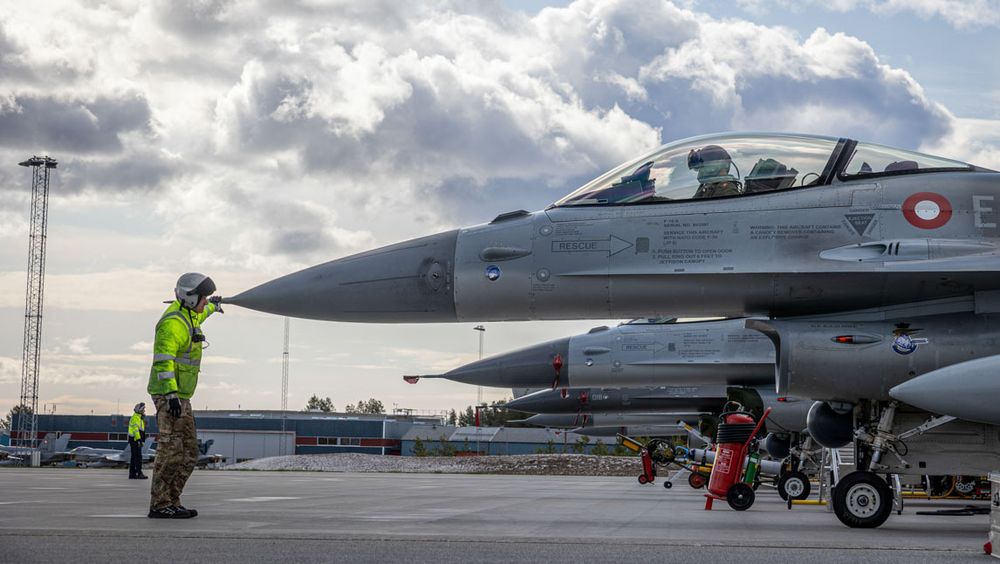 Danske F-16 kampfly under Arctic Challenge Exercise 2023