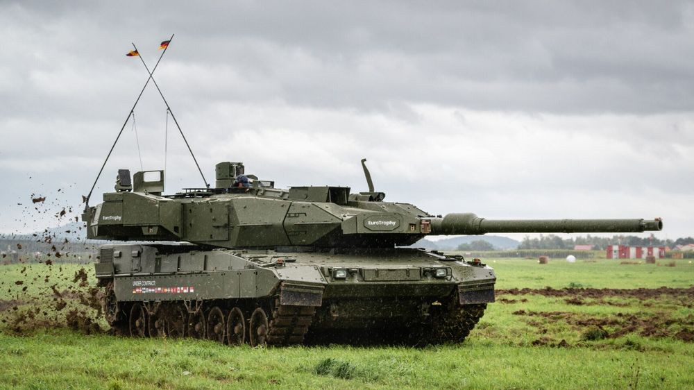 Leopard 2A7 med Eurotrophy installert under Nato-dagene i Tsjekkia i 2022.