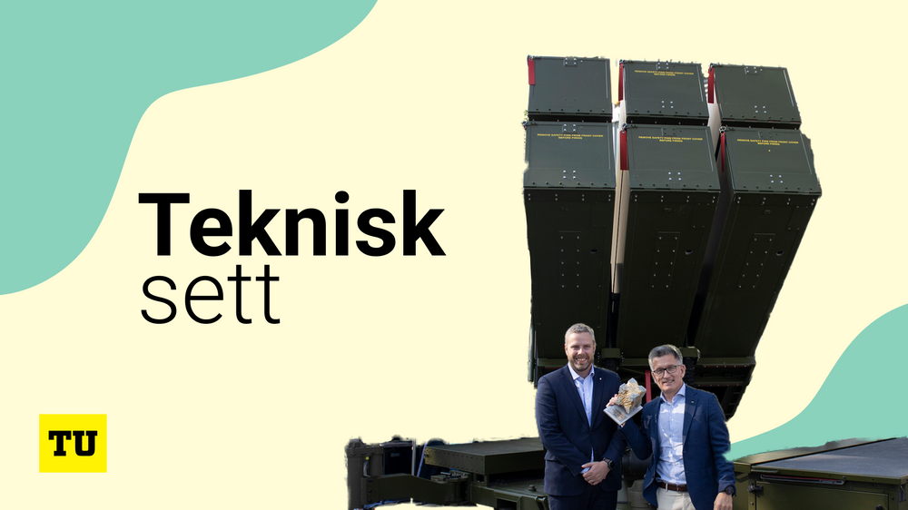 Vant Norwegian Tech Awards 2023: Kongsberg Defence & Aerospace. Fra venstre forretningsutvikler Tom Erik Holmen og utviklingssjef Øystein Lintvedt.