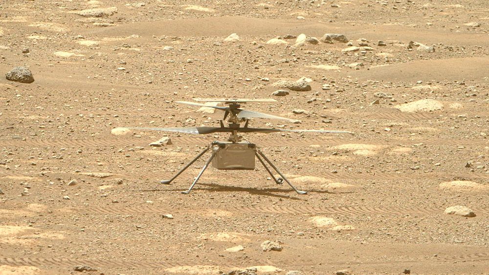 Nasa-helikopteret Ingenuity på Mars.