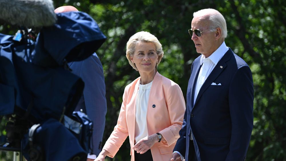 Inflation Reduction Act har vært på dagsordenen i en rekke møter mellom EU-kommisjonens president Ursula von der Leyen og president Biden.