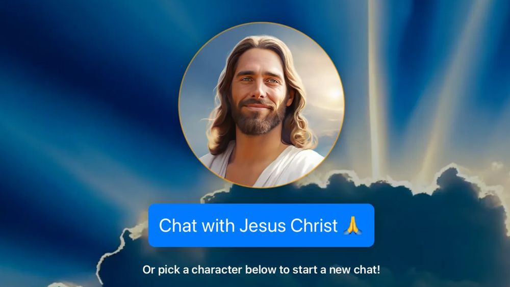 KI-appen lar deg «starte din spirituelle reise» og «finne trøst, veiledning og inspirasjon» i samtale med Jesus, eller Judas om du foretrekker det.